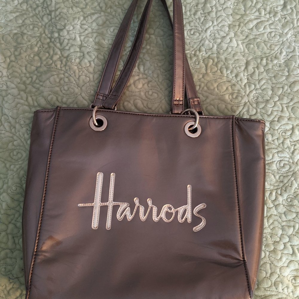Harrods handbag bronze